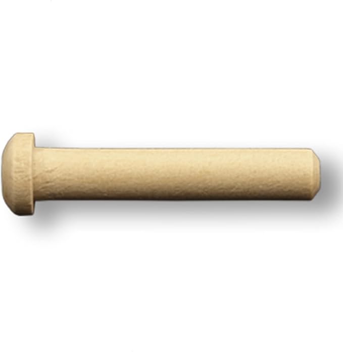 Pinehurst Crafts Wooden Axle Pegs for 1/4 Inch Hole Toy Wheels, 1-1/4" Long, Pack of 24