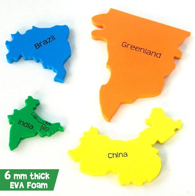 Imagimake Mapology World Map Puzzle | Educational Toys for Kids 5-7 | Puzzles for Kids Ages 4-8 | Map of The World | 6 Year Old Boy Gifts & Girl Gifts | Educational Geography Toy, 65-Piece Jigsaw Puzzle, Back to School Gift for Boys & Girls Ages 4,5,6,...