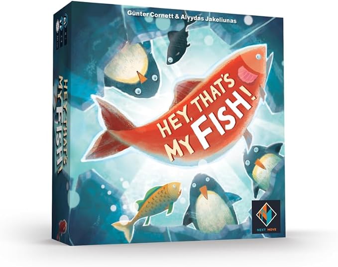 Hey, That's My Fish! Board Game - A Strategic Penguin Fishing Adventure Game, Fun Family Game for Kids and Adults, Ages 8+, 2-4 Players, 20 Min Playtime - Made by Next Move Games