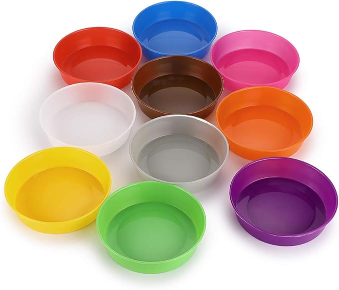 BTSKY Plastic Sorting Bowls, Assorted Colors Set of 10 for Home Storage | Vibrant 10-piece Set for Versatile Use, Ideal for Kitchen Prep, Snacks or Organizing Small Items Durable & Easy To Clean