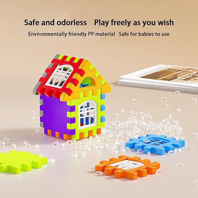 Building Blocks Set 210 Pieces - STEM Educational Learning Toys for Kids Ages 3-8, Creative Construction Preschool Toys for Boys Girls, Safe Plastic Building Set with Storage Box