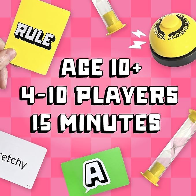 You Can't Say UMM Party Game for Kids and Adults, Ages 8+ | Beat the Timer, Rivals Ding the Bell, Rules Change Each Round, Quick and Competitive, 4-10 Players, Backyard BBQ Fun
