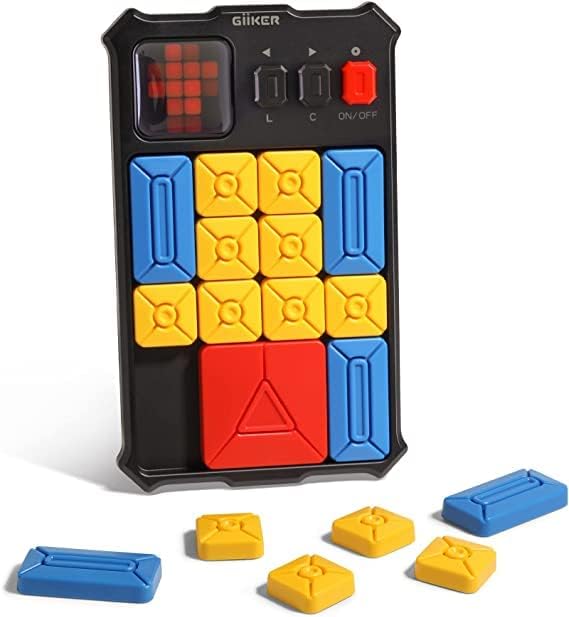GiiKER Super Slide Puzzle Game, 500+ Challenges, STEM Toy for Ages 6+ | Handheld brain teaser for kids and teens, road trip activity, birthday gift