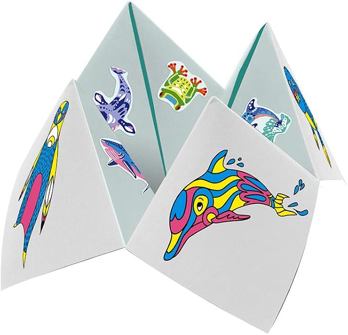 Janod Multi-Activity Box 17 Animal Achievements-Les Ateliers du Calme-Kid's Leisure Kit-Teaches Fine Motor Skills and Creativity-Ages 6 and up, J07955