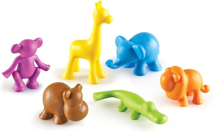Learning Resources Wild About Animals Jungle Counters | Toddler Counting Toys, Animal Counters, Math Manipulatives, Color Sorting Toys, Fine Motor Skills, Preschool Matching Toy
