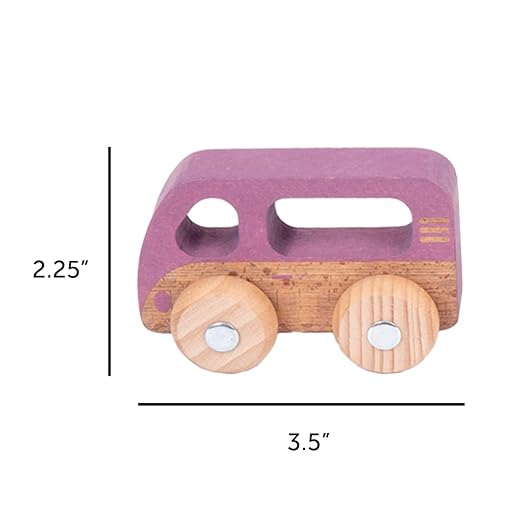 tickit Rainbow Wooden Vehicles - Set of 12 - Small, Chunky Cars - for Ages | 12m+ - Develop Fine-Motor Skills - Loose-Parts Toys for Toddlers
