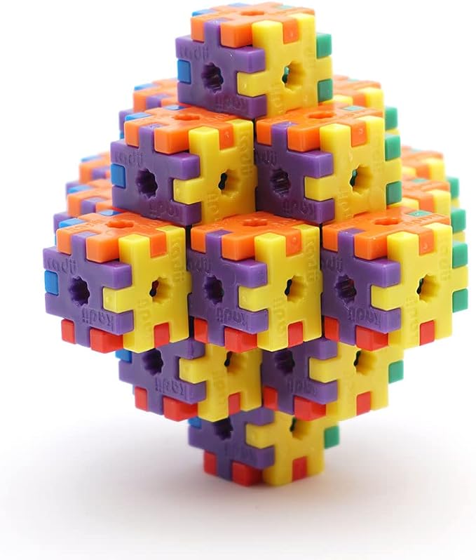 KADÜ 250 Piece Classic Set Kids Age 5+ Building Block STEM Interlocking Toy | Creative Mini Sensory Construction Puzzle tiles - Open Ended Play Gift Boys + Girls - Classroom Homeschool Manipulatives