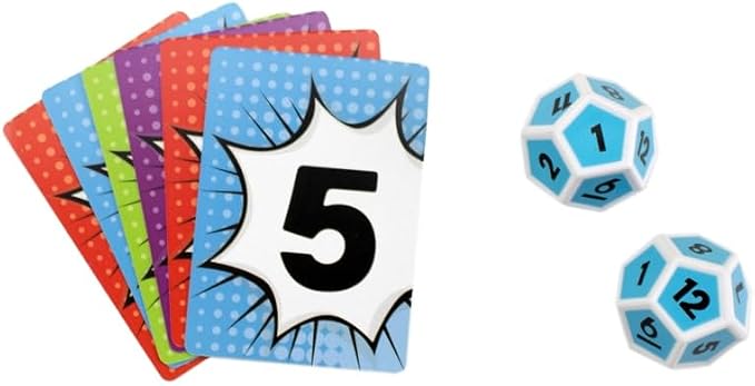 Scholastic Math Match Travel Dice Game, Math Learning Ages 5+