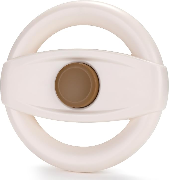 Accmor Stroller Steering Wheel Toy, Steering Wheel for Shopping Carts | Simulated Steering Wheel Universal Detachable Pretend Driving Funny Stroller Toy Attachment