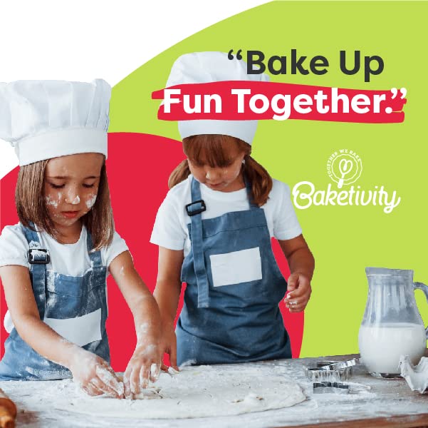Baketivity Confetti Swiss Roll Kids Baking Kit with PreMeasured Ingredients | Real Jelly Roll Cake Making Set with Decorating Supplies, Cream, Rainbow Sprinkles, and Hands-On Experience for Kids