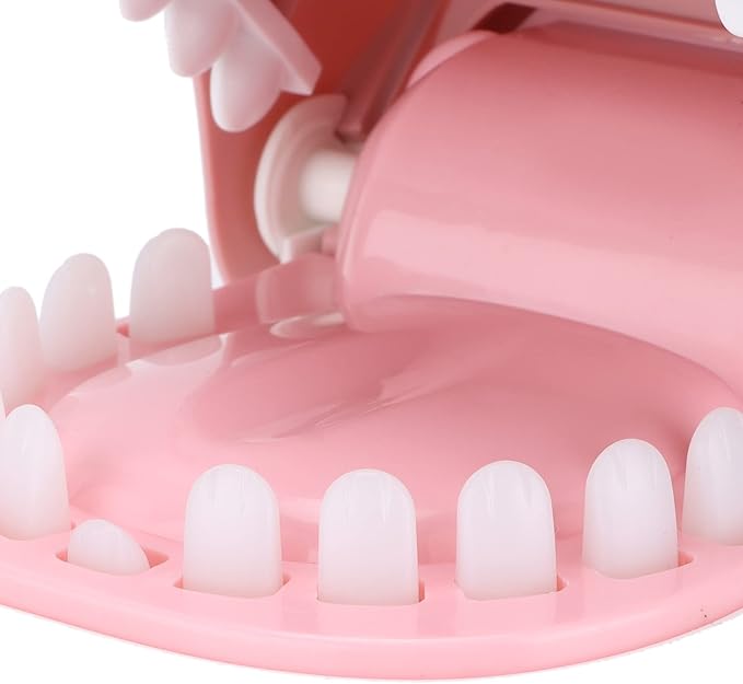 Bite Finger Whale Toys Whale Mouth Dentist Bite Finger Toy Finger Push Teeth Vibrant Paint Surface Smooth Free of Sharp Edges No Loose Parts Self Contained (Pink Whale)