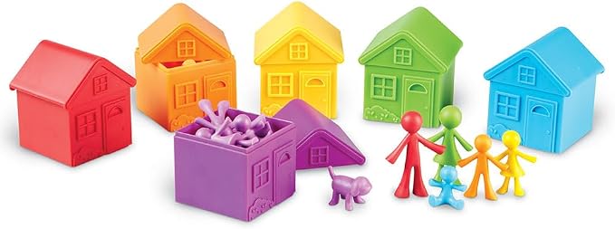 Learning Resources All About Me Sorting Neighborhood | Montessori Preschool Activities, Social Emotional Learning, Color Sorting and Counting , Fine Motor Toys, Toddler Gifts