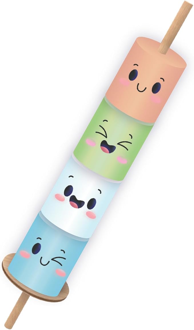 Peaceable Kingdom Happy Marshmallow Toddler Game | A fast, replayable board game. Includes 2 marshmallow roasting sticks and 12 marshmallows. Ages 2+.