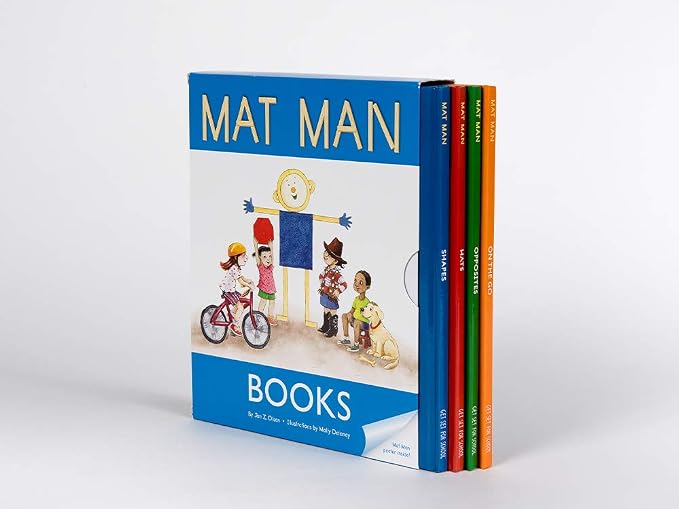 Learning Without Tears Mat Man Book Set, Read-Aloud Stories, Pre-K/K | Includes Mat Man Hats, Shapes, Opposites & On the Go storybooks, builds early vocabulary for read-aloud circle time