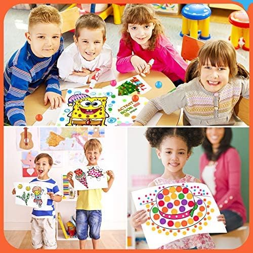 Soucolor 32-Pack Washable Dot Markers for Kids & Toddlers 8 Vibrant Colors | Bingo Daubers,Preschool ,Non-Toxic, Arts & Craftsart for Kids, Classroom Supplies, Paint Dabbers for Endless Creative Fun