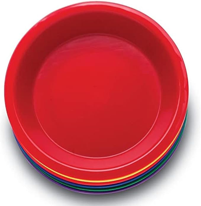 Learning Resources Three Bear Family Sorting Bowls, Set of 6 Bowls, Assorted Colors, 6" in Diameter, Ages 4+