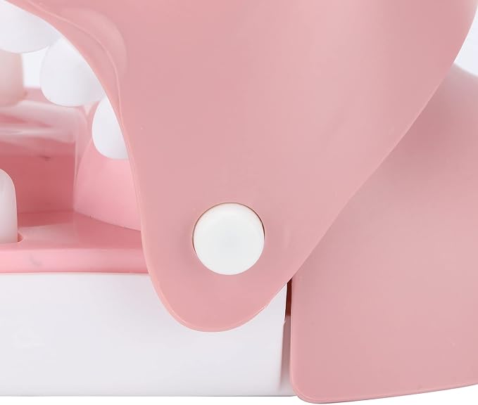 Bite Finger Whale Toys Whale Mouth Dentist Bite Finger Toy Finger Push Teeth Vibrant Paint Surface Smooth Free of Sharp Edges No Loose Parts Self Contained (Pink Whale)