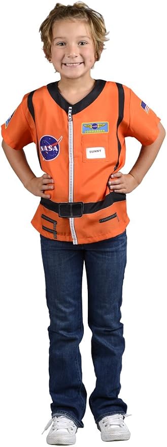 Aeromax, Inc. My 1st Career Gear Orange Astronaut Top, Ages 3-6