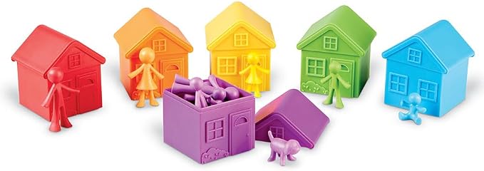 Learning Resources All About Me Sorting Neighborhood | Montessori Preschool Activities, Social Emotional Learning, Color Sorting and Counting , Fine Motor Toys, Toddler Gifts