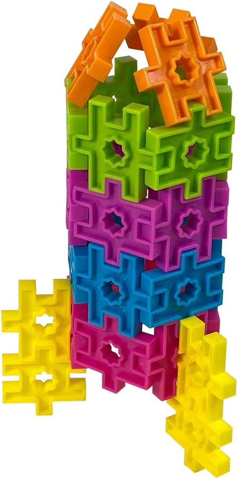 KADÜ DA Age 3+ Out of this World 78 Piece Kids Beginning Building Block Toy | Creative Mini STEM Sensory Construction Puzzle - Open Ended Play Gift Boys + Girls - Classroom Homeschool Manipulatives