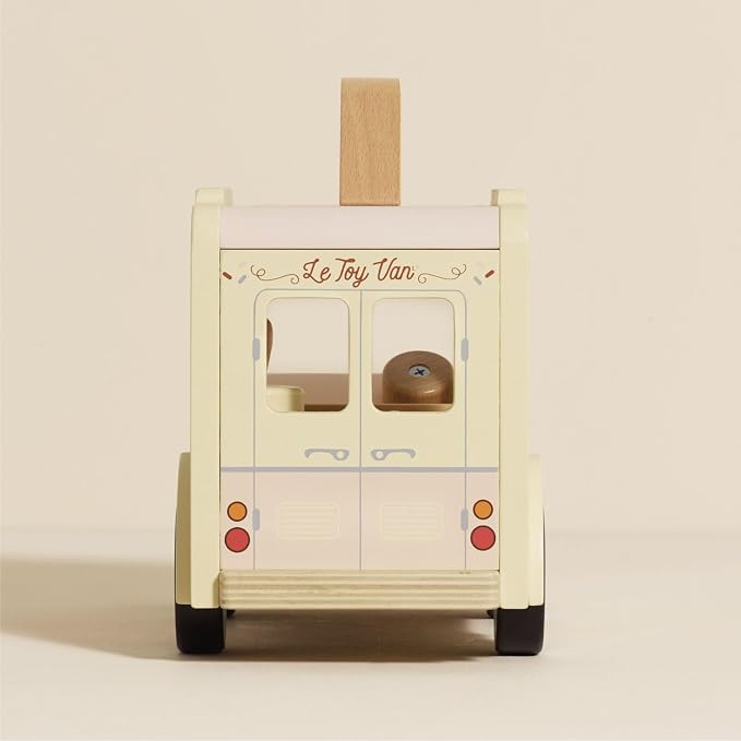 Le Toy Van - Wooden Doll House Dolly Ice Cream Van Play Set for Dolls Houses | Daisylane Dolls House Furniture Sets - Suitable for Ages 3+