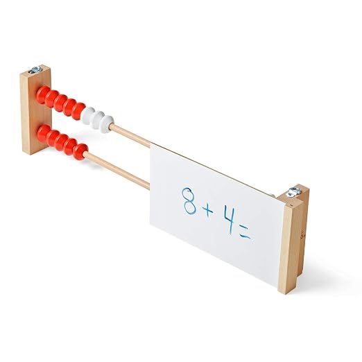 hand2mind-93440 20-Bead Giant Magentic Rekenrek Colored Abacus, for Kids, Wooden Counting Math Manipulatives, Learn Counting and Numbers (Set of 1) | Number Rack for Kids, Abacus for Kids Math, Counting Beads, Math Counters, Educational Toys for Elemen...