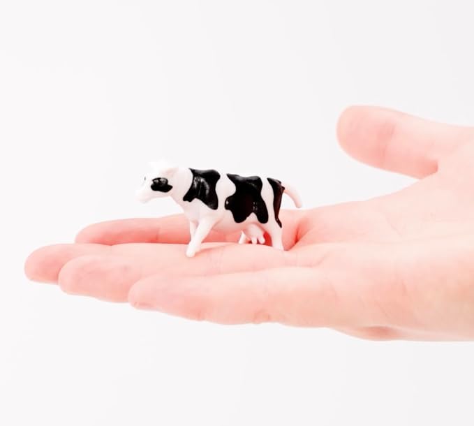 Terra by Battat Farm Animals Toy Tube, 60 Mini Figures, 12 Designs, Tubes | 60 plastic farm animal toys in a storage tube with 12 realistic designs; cow, pig, goat, sheep and more, Animals; 3+ Years