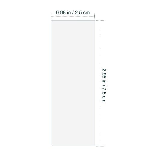Luxshiny 100pcs Plastic Microscope Slides Kit Blank Slides 75 x 25 mm | Transparent Plastic, Disposable Use, for Urine Tests, Lab Analyses for Boys and Girls Lab Science Education Supplies