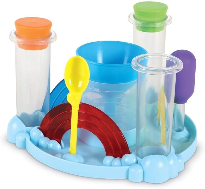 Learning Resources Rainbow Reactions Preschool Science Lab | Preschool Science Kit, Experiments for Kids, STEM Toys for Boys and Girls, 14 Pieces, Ages 4+