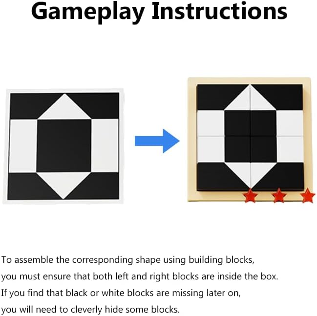 Hiding Blocks Brain Teaser Game for Kids & Adults, 365 Challenges 5 Difficulty Levels, Portable Design for Brain Training(Hiding Blocks)