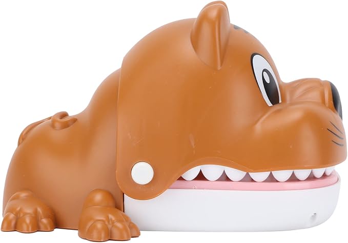 Bite Finger Whale Toys Whale Mouth Dentist Bite Finger Toy Interactive Game Funny Gags Toy for Kids Cute Whale Mouth Playing Toy with Smooth Surface Spray Paint T (Tiger Dog)
