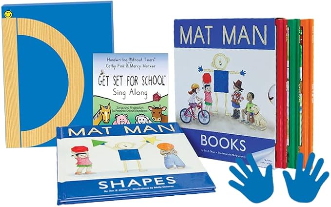 Learning Without Tears Build Mat Man Kit, Motor Skills Set, Pre-K+ | Includes wood pieces, mat, hands, poster & CD for ages 4+, build a person, develop motor skills; homeschool, OT, tutor