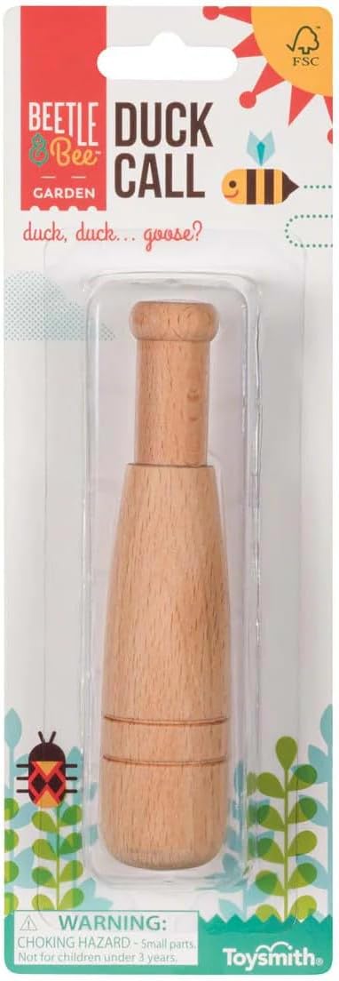 Beetle & Bee FSC Wooden Duck Call Kids Outdoor Nature Adventure Toy Age 3+ | Kids Outdoor Games, Backyard Camping Fun, FSC Wood Build, Nature Activity, Adventure Toy, for Boys and Girls, Summer Playset