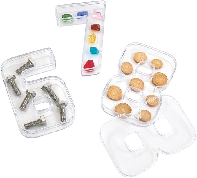 Kaplan Early Learning Company Loose Parts Number Trays - Set of 10