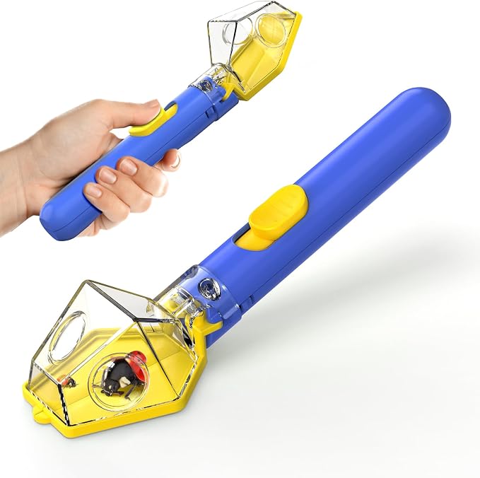 Bug Catcher for Kids, Insect Trap Kit with 6X Magnifier Glass - STEM Educational Exploration Tool for Indoor and Outdoor,Christmas Birthday Gifts Toys for Adults, Boys, and Girls, Blue