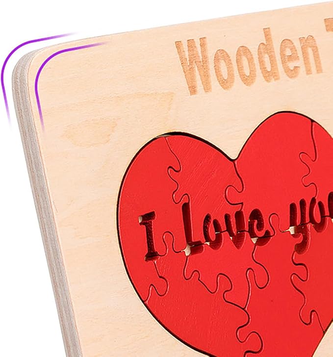 Wooden Blocks Puzzle Brain Teasers Toy 6 IN1Geometric Wooden Tangram Puzzle Game Geometry Jigsaw Logic IQ Games Fidget Toys STEM Montessori Educational Gift for Kids Adults