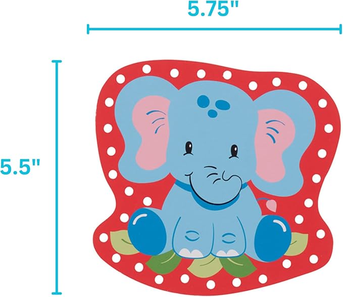 Serabeena Lacing Cards for Kids Ages 3-5 - Safari Animals | 5 Cards | Screen-Free Safari Lacing Cards Ages 3-5 - 5 Animals, 5 Laces & Storage Box - Hand-Eye Coordination Toy