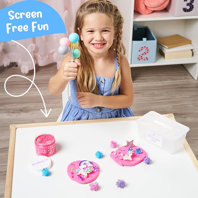 Mini Unicorn Sensory Dough Kit, A Perfect Holiday Gift to Bring Unicorns to Life in a Magical Fairytale