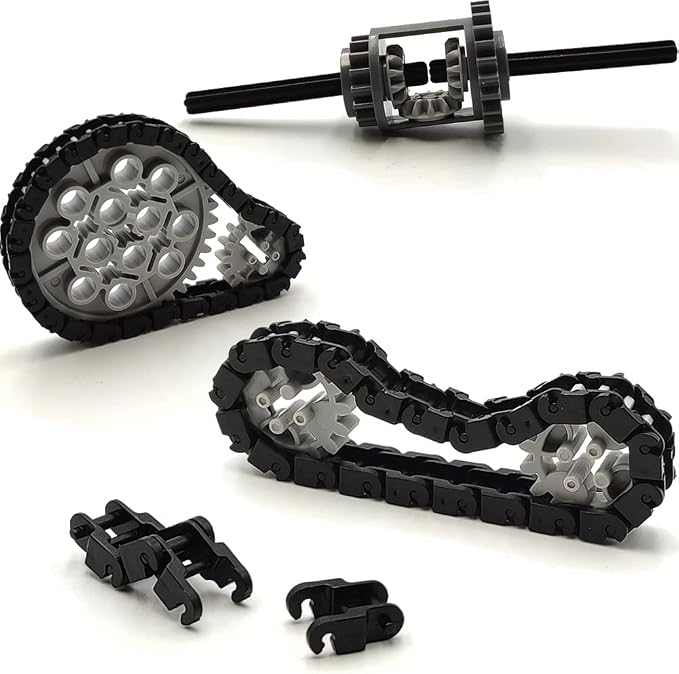 116 pcs Technical Gears Axle Pin Connectors - Wheels Connectors Rack Gear Car Building Brick Accessories Pieces Sets Compatible with Mindstorms Building Bricks Block Technical Toys (116 TECH PARTS)