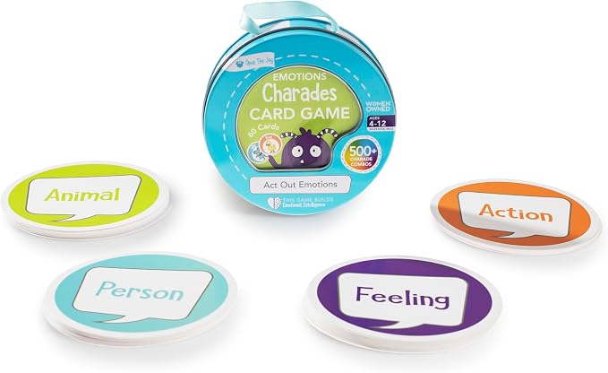 Open The Joy Emotions Charades Card Game – Kids Feelings Family Fun