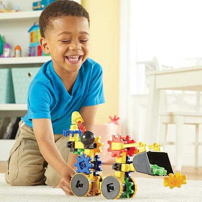 Learning Resources Gears WreckerGears, STEM Activities, Fine Motor Skills, Toddler Explorer Kit, Science and Construction, Boys and Girls Gifts, 47 Pieces, Ages 4 and Up