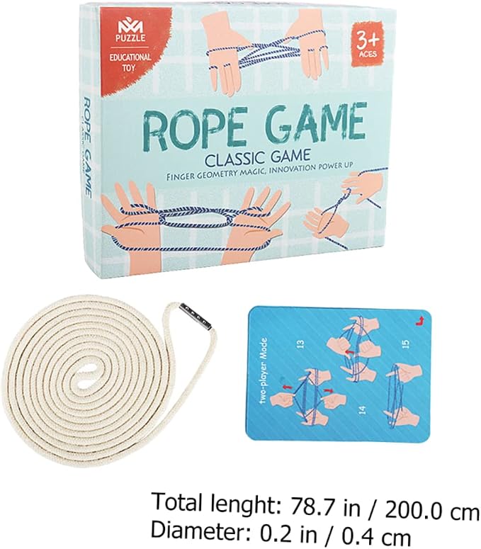 Yardwe Finger Rope String Finger Rope Game Hand Game Toy String for Boy Girl Toys