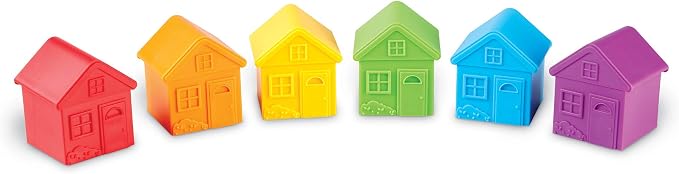 Learning Resources All About Me Sorting Houses | 12 Pieces, Ages 3+ Fine Motor & Sorting Skills, Montessori Toys, Special Education Actives, Imaginative Play