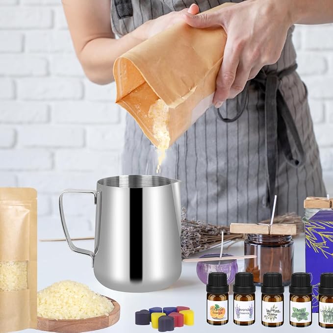 SUPERSUN Candles Making Kit for Adult - Christmas DIY Gift for Beginner, Includes Beeswax, Essential Oils, Dyes, and More DIY Candle Making Supplies, Crafts for Adults