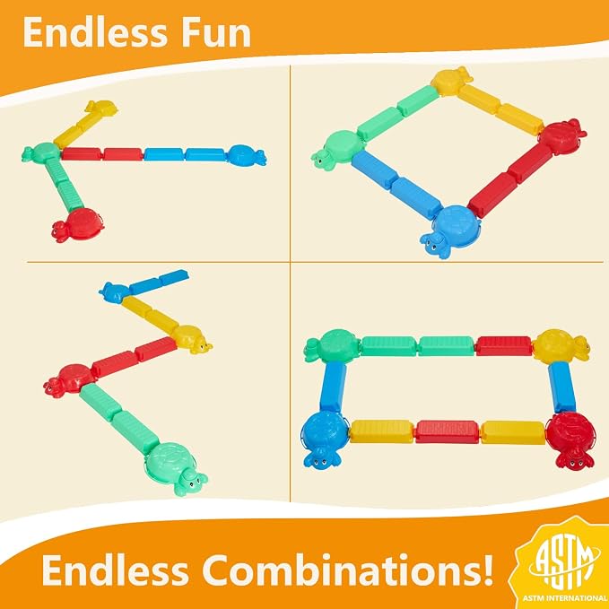 Balance Beams Stepping Stones For Kids - 12 Piece Turtle Jumping Stepping Stones Balance Beams, Toddler Indoor or Outdoor Play Obstacle Course, Stocking Stuffers for Active Kid Ages 2 3 4 5 6 Year Old