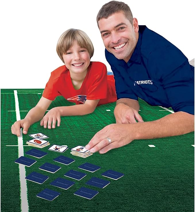 MasterPieces Officially Licensed NFL New England Patriots Picture Matching Card Game for Kids and Families