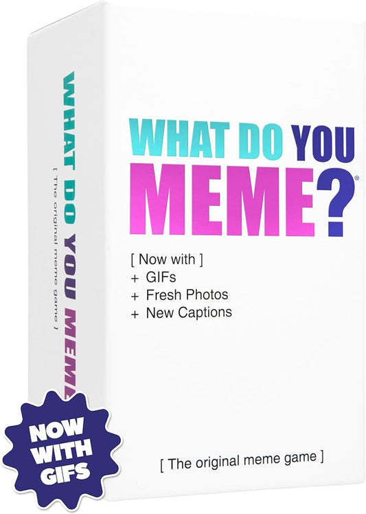 WHAT DO YOU MEME? Core Game (New Edition) Now Including GIF's by Relatable, The Essential Adult Party Game for Meme Lovers, Great for Adult Games for Game Night