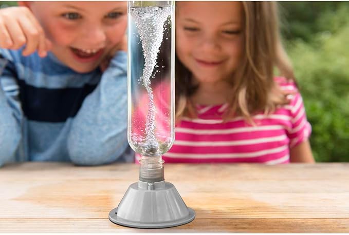 Rhode Island Novelty 4M KidzLabs Tornado Maker Kit - STEM, Science Lab | Create a spinning vortex in a water bottle; battery powered weather experiment for STEM classrooms and science fairs