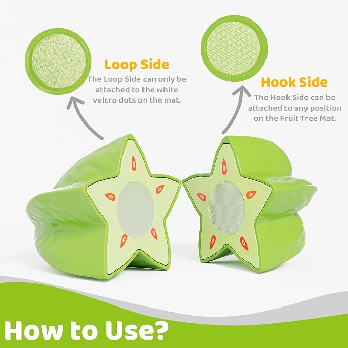 Color Sorting Play Food Set with Cutting Fruits&Felt Tree Mat | Pretend Food Play Kitchen Accessories,Food Playset, Preschool Learning Toys for Kids Ages 3 4 5 6 Boys Girls Gift