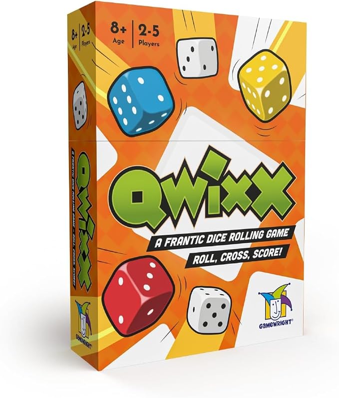 Qwixx Fast Family Dice Game – Quick 15-Minute Gameplay, Easy to Learn, Strategy & Luck, Travel-Friendly Party Game for Kids & Adults Ages 8+, 2–5 Players